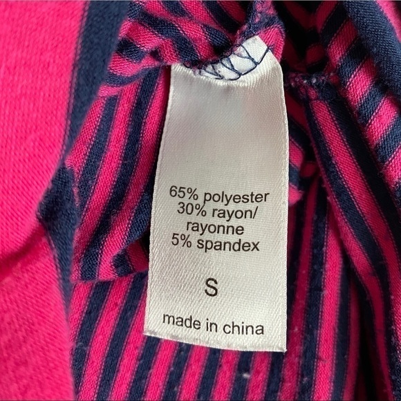 Maurices Pink Navy Blue Striped Maxi Skirt Women's Small Drawstring - Picture 7 of 8